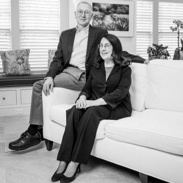 Arlene and Gordon at home